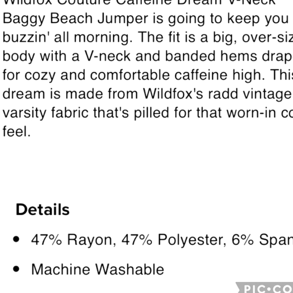 WILDFOX White French Terry Red Ribbon Present Wrap Bow BBJ Jumper Pullover Top - Picture 9 of 12